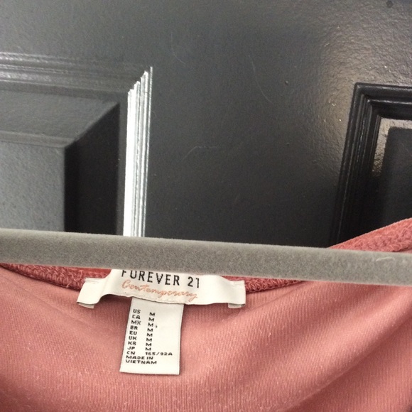 F21 Velvet Off Shoulder Flounce Bodysuit - Picture 5 of 7